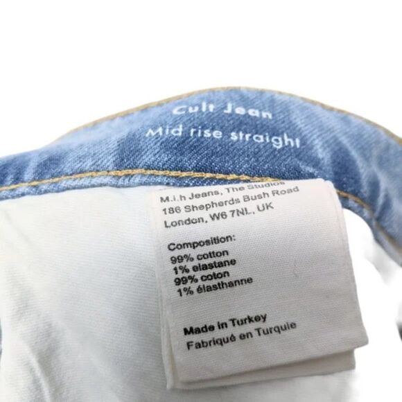 NWT M.I.H Cult Straight Leg Jeans Road Trip 31 - Picture 10 of 11